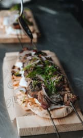 Brusketa on the desk